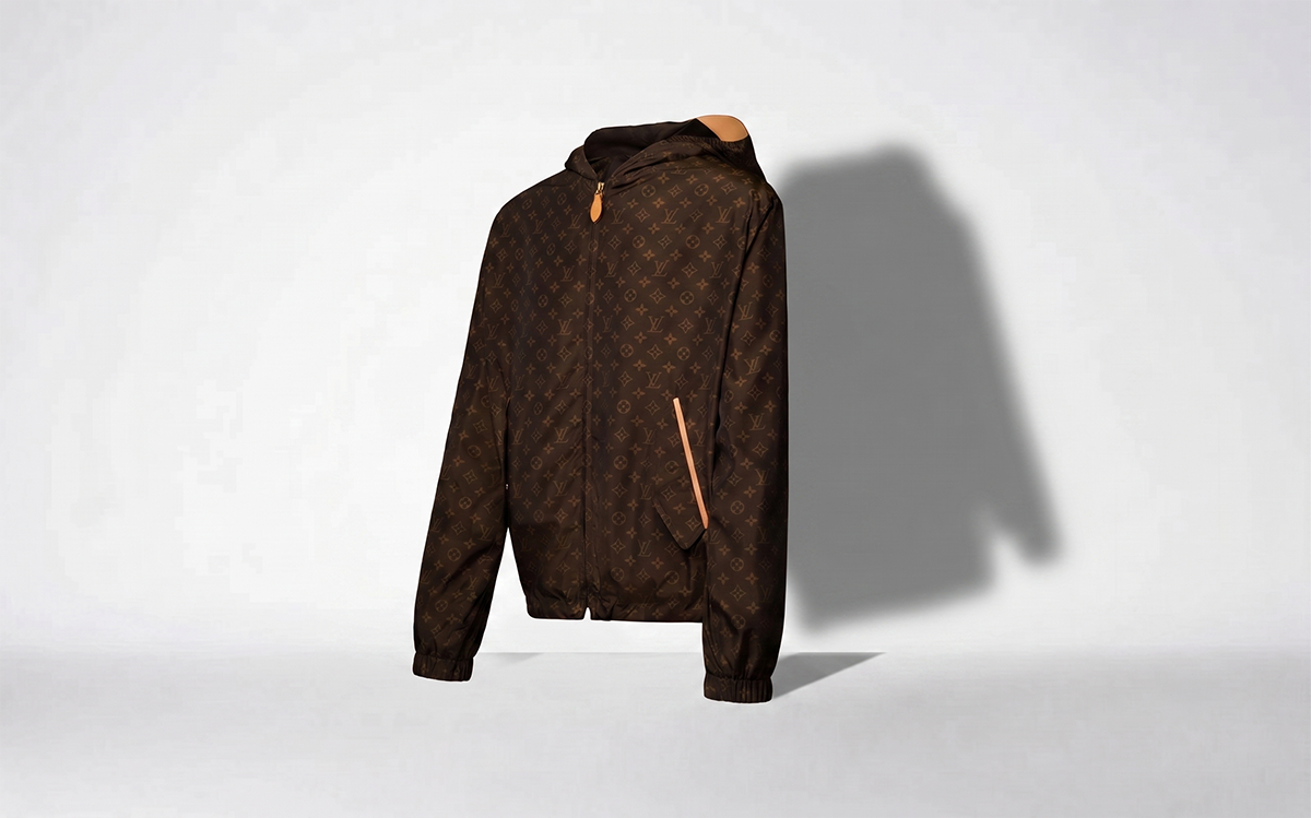 Denim jacket product photograph
